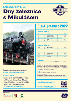 Dny železnice s Mikulášem  /  MÍSTO ZRUŠENÉ AKCE z 18. 9. (Den železnice 2022 )